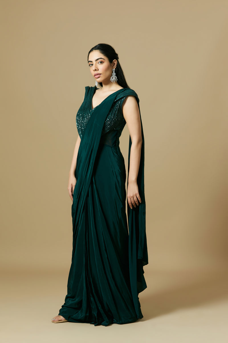 Buy Amyra Dastur Bottle green color georgette wedding wear Anarkali in UK,  USA and Canada | Indian dresses, Designer dresses indian, Anarkali dress